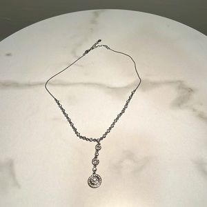 Sterling silver studded necklace